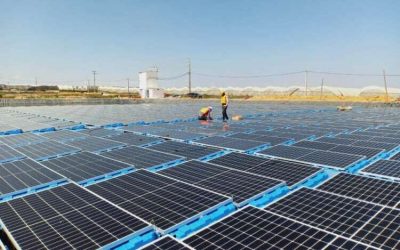 Morocco inaugurates a floating solar plant in Sidi Slimane.